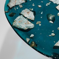   - Reconciled Fragments - Table d'appoint "Dark Blue"